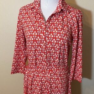 Max Studio Scarlet and Blush Floral Dress